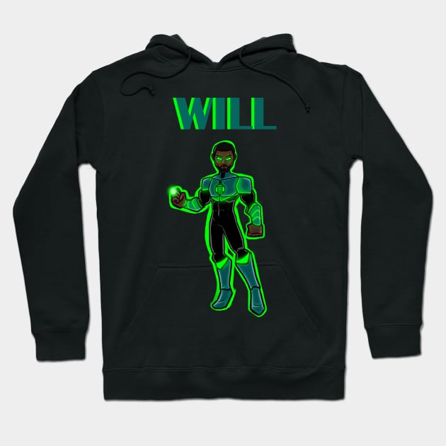 Green Lantern (John Stewart) Hoodie by Noah Wilson designs.